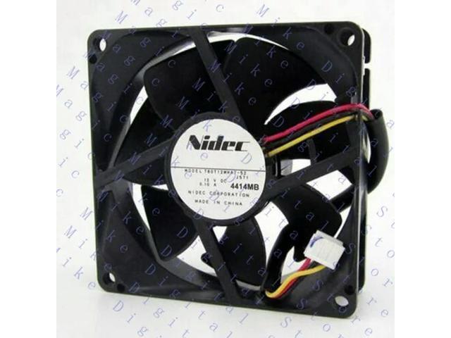 FOR NIDEC 8CM 80*80*25mm T80T12MHA7-52 DC 12V 0.10A 3-Lines Ultra Quiet Cooling Fan