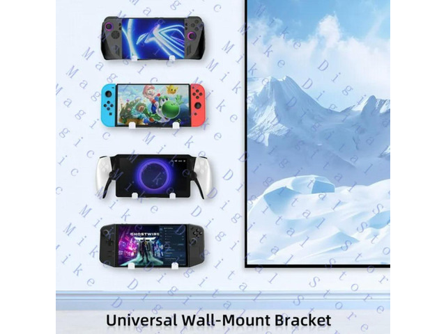 Wall Mount Bracket for ROG Ally X/PS5 Portal/Steam Deck Console Handheld