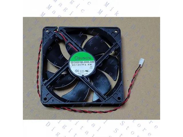 1pcs 12V 3.4W 12CM 12025 mute fan EEC0251B2-0000-A99