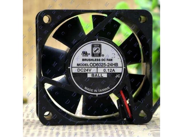 for ORION FANS OD6025-24HB 6025 6cm 24V 0.12A 60*60*25MM 2 line double ball fan