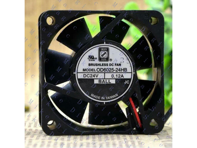 for ORION FANS OD6025-24HB 6025 6cm 24V 0.12A 60*60*25MM 2 line double ball fan