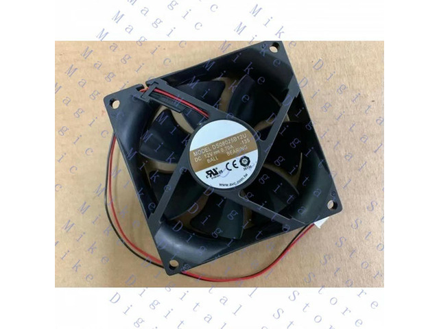 1pcs 2 wire dual ball bearing cooling fan DS08025B12U 8CM 8025 12V 0.70A