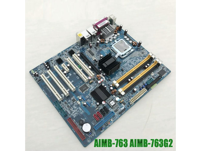 For Advantech Industrial Motherboard Supports Dual Network Card DDR2 775 Four-channel AIMB-763 AIMB-763G2 AIMB-763G2-00A1E