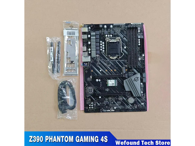 Z390 PHANTOM GAMING 4S motherboard ATX large board DDR4 1151 pin length width 30.5 * 21.3CM