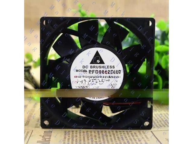 1PC For 12V 3.72A large air cooling fan 2 cables 9038 PFB0912DHE 9 cm