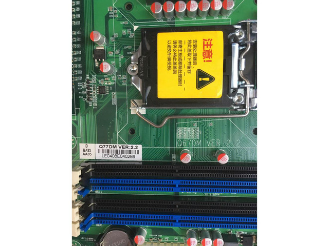 Industrial Control Board Industrial Motherboard With Dual Network Ports Q77DM VER:2.2