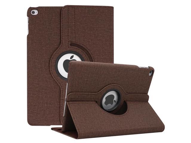 for iPad Air 2 Case Cover - Multi-Angle Viewing 360 Degree Rotating Smart Case Cover, Auto Sleep/Wake, Leather Full Body Protective Cover for iPad.