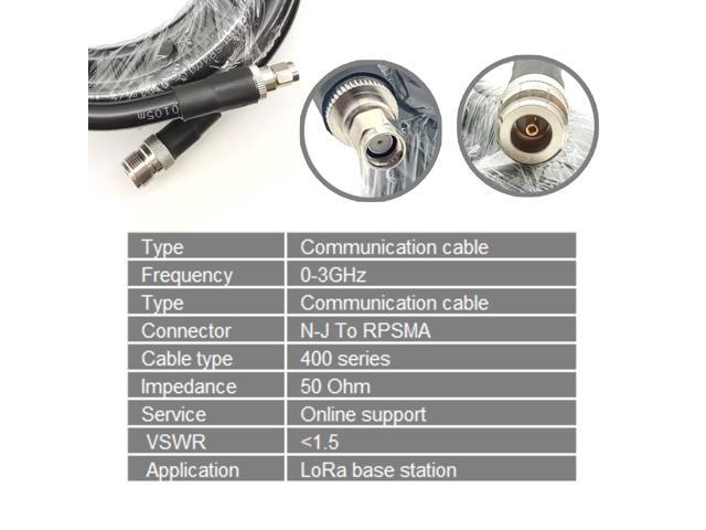 Osprey Electronics 10m (32.8 ft) Low-Loss 50 Ohm Coaxial Antenna Cable Alsr400 with N-J to Sma Connector Ideal for Radios, Antenna Analyzers,...