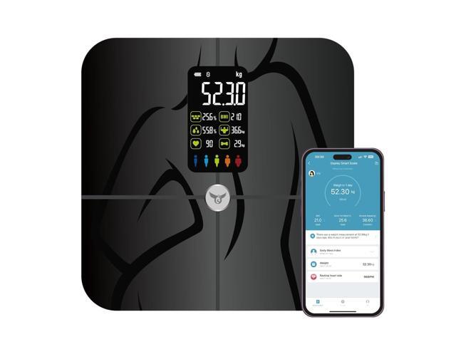 Osprey.life Smart Scale for Body Weight and Fat, Bathroom Scales 18 Body Composition Analyzer Sync to APP, 4'7' Digital Display,High Accurate Body.
