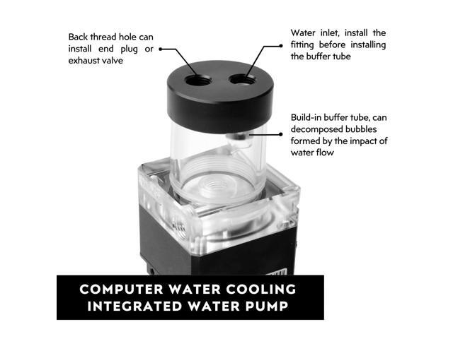 dracaena. io High Flow 650L/H D5 PWM PC Water Pump Combo with Colorful LED Option and 65ml 50mm/1.9in Reservoir - Powerful 7W, 0.7A, Sleek Design:...