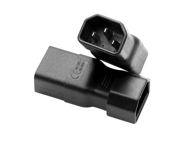 dracaena. io 10 Pack PDU UPS Power IEC Male C14 to Female C19 Adapter IEC Connector