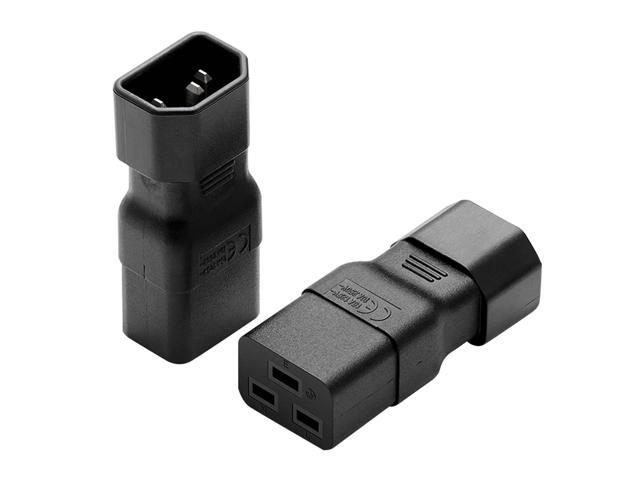 dracaena. io 10 Pack PDU UPS Power IEC Male C14 to Female C19 Adapter IEC Connector