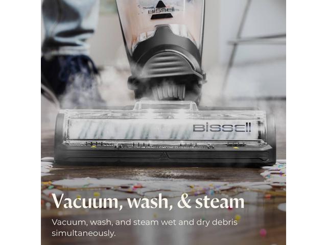 BISSELL CrossWave HydroSteam Deluxe Wet Dry Vac, Multi-Purpose Vacuum, Wash, and Steam, Formula Included, Green, 3515G