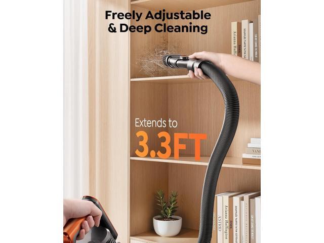 Cordless Vacuum Cleaner, 600W/50KPa/65Min Runtime Stick Vacuum with 3.3Ft Hose, Wall Mount Charging, Auto Mode, Touchscreen, Self-Standing Vacuum...