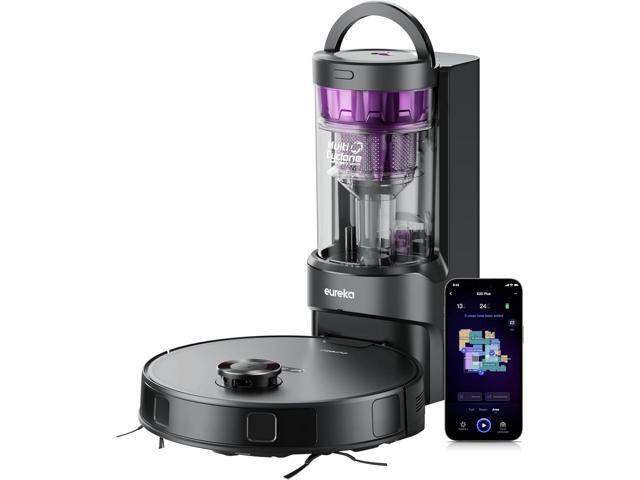 Eureka E20 Plus Robot Vacuum and Mop Combo, Robot Vacuum Cleaner with Bagless Self Emptying Station, 45-Day Capacity 8000Pa Suction and Anti.