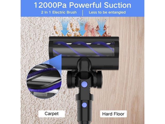 Cordless Vacuum Cleaner, 4-in-1 Vacuum Cleaners for Home, Handheld Vacuum Cleaner with 40 mins Runtime, Stick Vacuum for Apartment, Carpet, Black 1...