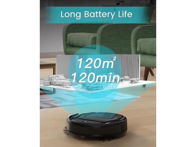 Lefant Robot Vacuum Cleaner, 120 Mins Runtime, Compact Design, Low Noise, Powerful Suction, Wi-Fi/App/Voice Control, Self-Charging, Scheduled...