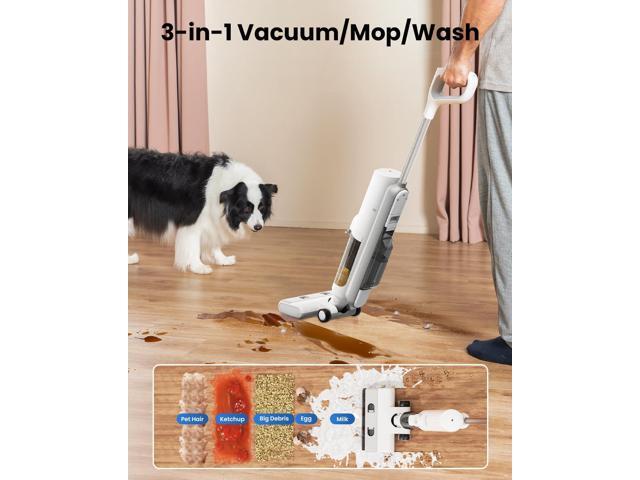 Proscenic F10 Pro Cordless Wet Dry Vacuum Cleaner, Vacuum and Mop Combo with One-Button Auto Self-Cleaning, 3-in-1 Vacuum Mop for Hard Floors,...