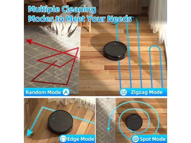 Robot Vacuum and Mop Combo, Robot Vacuum Cleaner, 6 Cleaning Modes, Large Capacity Water Tank Dustbin, Self-Charging, WiFi/App/Alexa, Ideal for...
