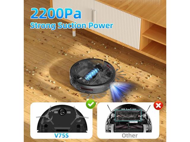 Robot Vacuum and Mop Combo, Robot Vacuum Cleaner, 6 Cleaning Modes, Large Capacity Water Tank Dustbin, Self-Charging, WiFi/App/Alexa, Ideal for...