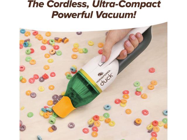 Duck Compact Cordless Vacuum by Horsepower, Gold Edition, Ultra-Powerful Upgraded Battery for Extra-Long Run Time, AS-SEEN-ON-TV, Strong Suction,...