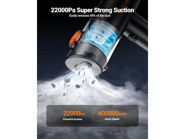 SEALIGHT Car Vacuum Portable Cordless, 22000PA Mini Vacuum Cleaner and Air Duster, 4 in 1 Hand Held Vacuum with Car Accessories, Cordless Vacuum...