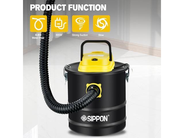 Ash Vacuum Cleaner, Pellet Stove Vacuum Cleaner with Blower Function, 800W Powerful Suction 2.6 Gallon All-in-One Ash Vacuum for Fireplaces, Pellet...