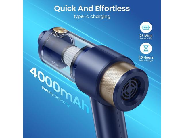 Cordless Handheld Vacuum with 12000Pa High Power Suction, 3-in-1 Air Duster & Air Blower & Pump Hand Held Vacuum, Mini Car Vacuum Cleaner for...