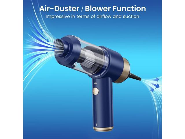 Cordless Handheld Vacuum with 12000Pa High Power Suction, 3-in-1 Air Duster & Air Blower & Pump Hand Held Vacuum, Mini Car Vacuum Cleaner for...