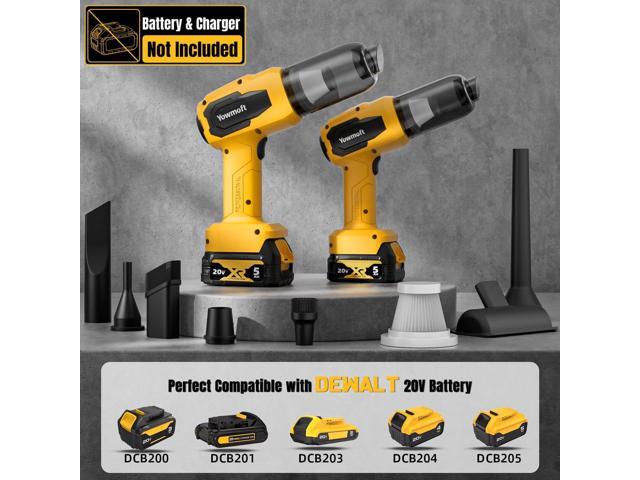 3 in 1 Handheld Car Vacuum Compatible with Dewalt 20V Battery with 21000pa Strong Suction, Handheld Vacuum Cordless & Blower with 200W Brushless...
