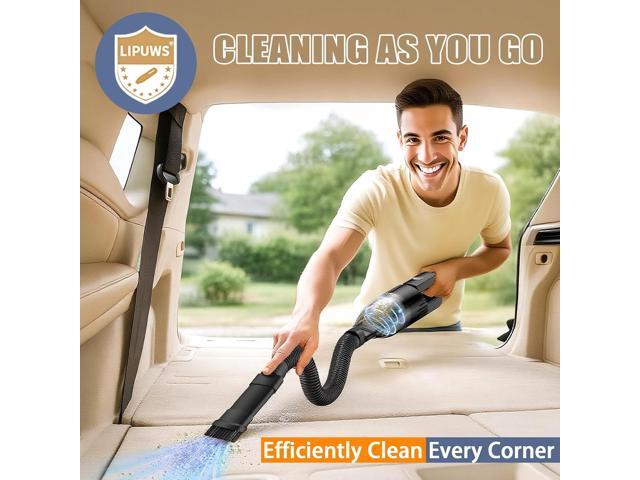 Mini Portable Car Vacuum Cordless,Small Handheld Vacuum for Quick Cleaning,Hand Held Vacuuming,Dust Buster Cordless Rechargeable for Home Office...