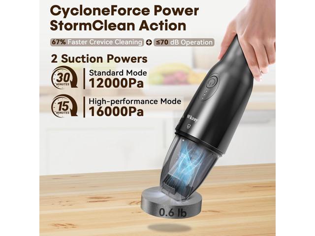 Small Handheld Vacuum Cordless with Brushless Motor 16,000Pa Strong Suction, Fast Charging, Low Noise, Lightweight and Portable for Home,...