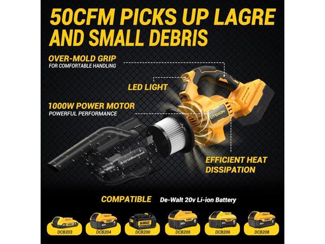 Cordless Vacuum Compatible with - 20V Max Battery (No Battery), Handheld Battery Powered Vacuum Cleaner for Wood Floor, Carpet, Car Cleaning, 125AW...