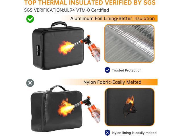 DocSafe 5200°F Document Organizer with Lock,Upgraded Heat Insulated FireproofWaterproof Box 8 Layers File Organizer,Portable Home Travel Safe...