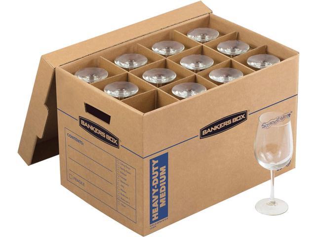 Bankers Box Kitchen Kit Moving Box 1 Pack, Dividers and Cushions, Reinforced Handles, Tape-Free Assembly, Box with Lid, 15-in x 12-in x 10-in...