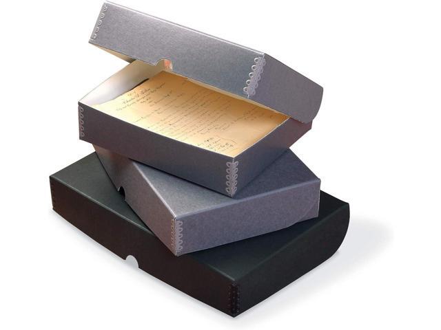 Gaylord Archival Blue/Grey Clamshell Preservation Box - 10 1/4W x 12 1/4L x 3' H
