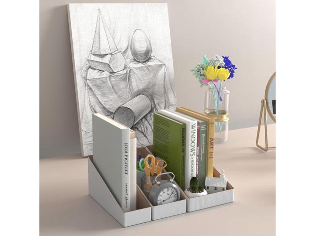 ZBEIVAN Cardboard Storage Bins Boxes 35 Packs 9.4x6x4.5 Inches, Easy Assembly Pantry Organizer Bins for Shelf, White