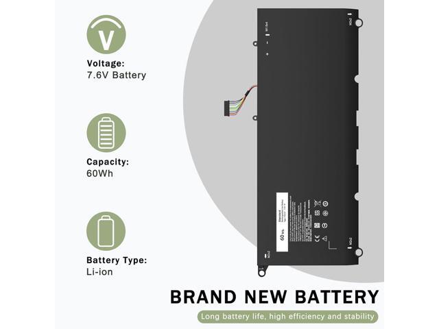 New PW23Y 0PW23Y Laptop Battery Compatible with Dell XPS 13 9360 13-9360-D1605G 13-9360-D1605T 13-9360-D1609 13-9360-D1609G 13-9360-D1705G Series...