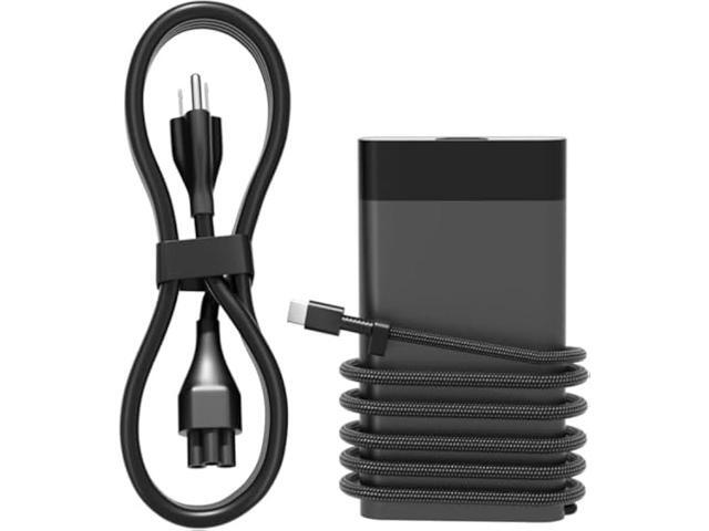 Slim 65W USB-C Charger Compatible with HP Elitebook, Spectre, Envy, ProBook, Pavilion, Fortis, OmniBook,ZBook Firefly, Elite x2, Chromebook X360...