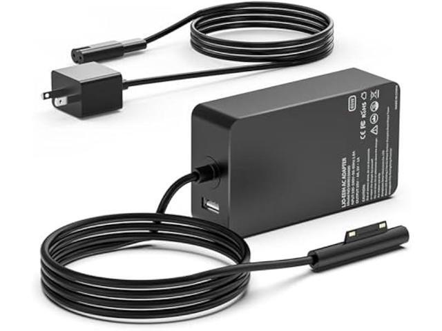 Surface Pro Charger 65W, Surface Charger Compatible with Microsoft Surface Pro 11, 10, 9, 8, 7+, 7, 6, 5, 4, 3, X, Windows Surface Laptop 6, 5, 4,...