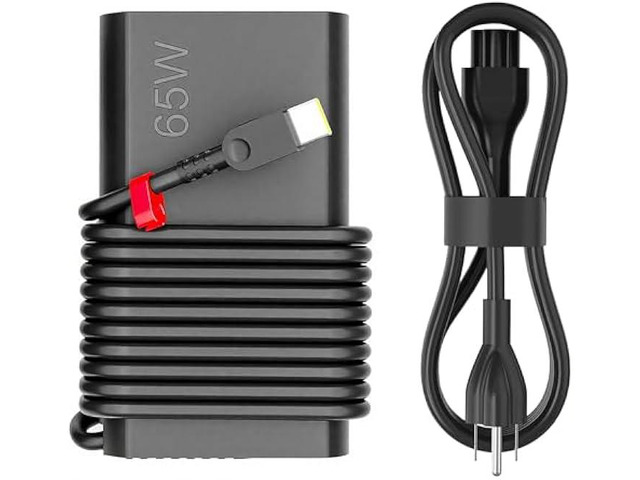 2025 New Slim 65W 45W USB C Laptop Charger Replacement for Lenovo Yoga Thinkpad IdeaPad Chromebook Computer Fast Charging Type C AC Adapter Power...