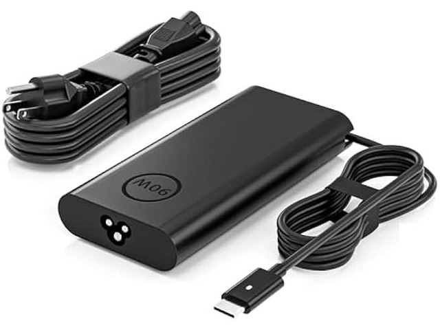2025 New Slim 90W 65W USB C Laptop Charger for Dell Latitude/Inspiron/Precision/XPS, Computer Type C Fast Charging AC Power Adapter Cord