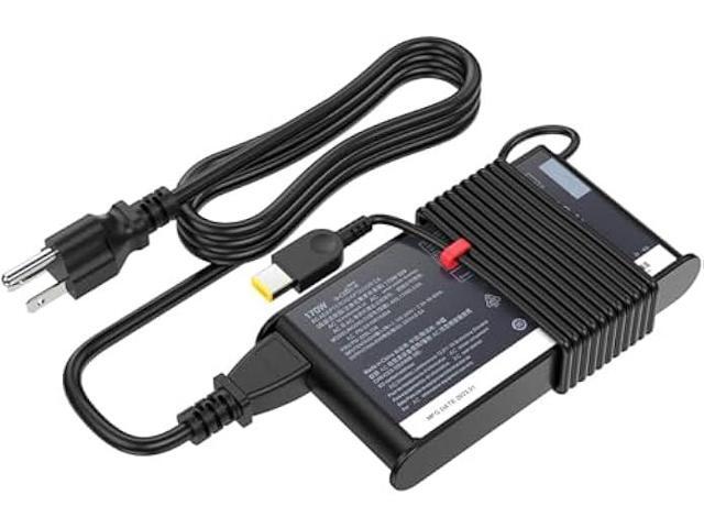 Slim 170W Charger Fit for Lenovo Legion Slim 5 5i Yoga Pro 9i Lenovo ThinkPad P1 P16 IdeaPad Pro 5 Lenovo LOQ ADL170SCC3A 4X20S56697-20V 8.5A ac...