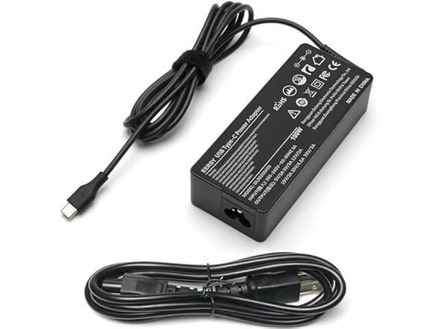 100W 90W USB C Type-C Charger for Lenovo Thinkpad Carbon x1 5th 6th Gen, GX20M33579 4X20M26268 IdeaPad 13 720 P580 P500 Y400 Y500 Yoga 370 910 920...