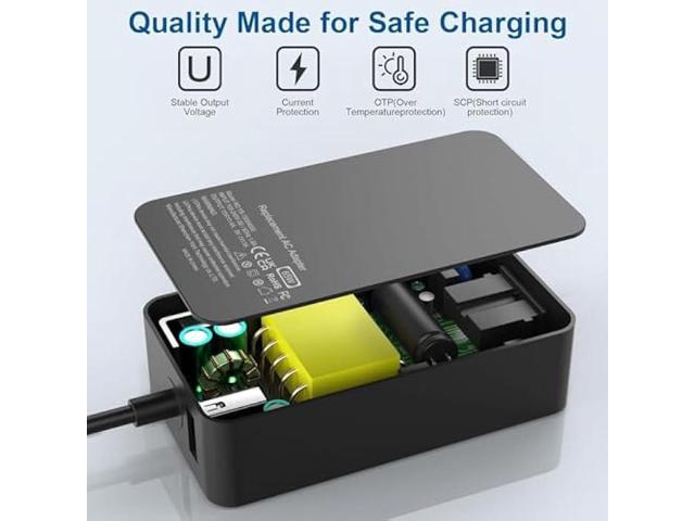 65W Surface Pro Charger for Surface Pro 11,10, 9, 8, 7, 6, 5, 4, 3, X,Microsoft Surface Laptop 6, 5, 4, 3, 2,1, Surface Go Tablet, Surface Book 3,...