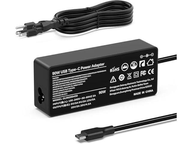 VUOHOEG 90W USB C Laptop Charger Compatible with MacBook Pro/Air, Lenovo ThinkPad Yoga, HP Spectre Envy, ASUS Chromebook ZenBook, Huawei MateBook,...
