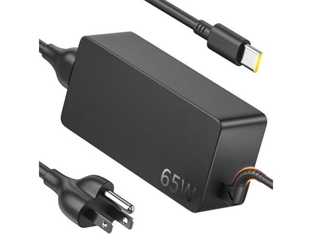 65W USB C Laptop Charger Type C Power Adapter Replacement for Lenovo Thinkpad/Yoga/Chromebook, ADLX65YDC2A Lenovo Laptop Charger Computer AC Power...