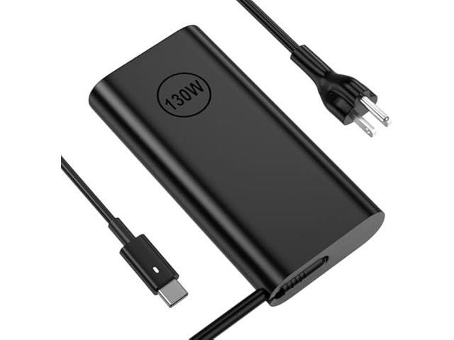 Replacement for Dell 130W Laptop Charger USB C Slim AC Adapter for Dell XPS 15 17 9575 9500 9520 9700 Precision 5530 5550 5560 5570 3560 2in1.