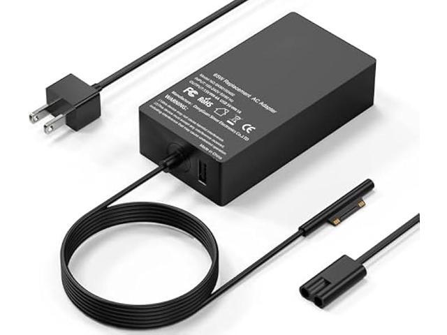 Surface Pro Charger-65W Surface Charger Compatible with Microsoft Surface Pro 9,8,7+,7,6,5,4,3,X,10,Surface Book 3,2,1,Surface Go 3,2,Surface.
