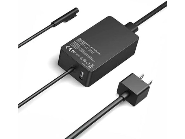 65W 44W 1706 1796 1800 1625 Surface Laptop Charger Compatible with Microsoft Model 1876 1943 1950 1958 1866 1724 1963 1796 1769 1735 Charger